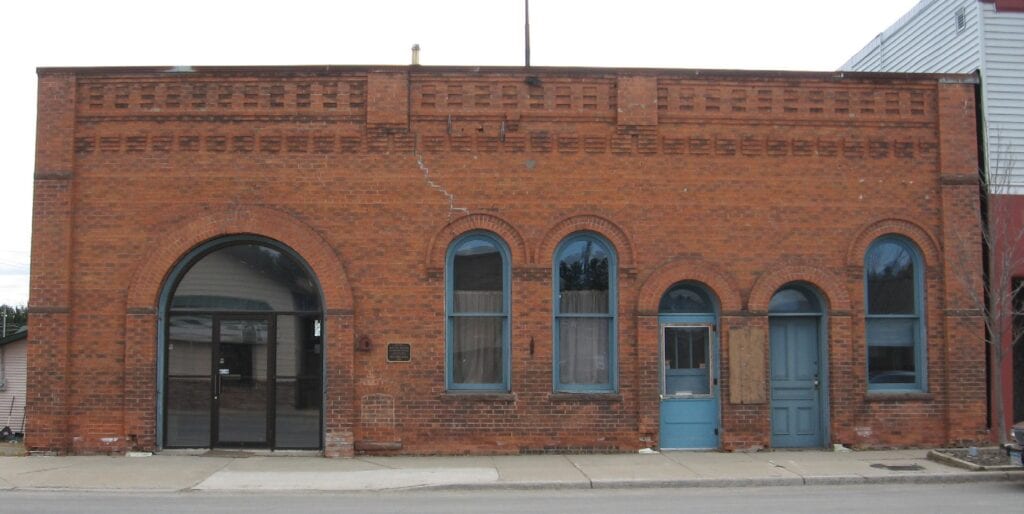 The Tower-Soudan Historical Society is working to restore the historic Tower Fire Hall built in 1895. This photo was taken before new, historically accurate windows and doors were installed.